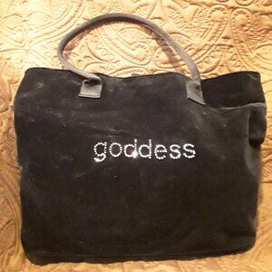 Bath & Body Works black velvet handbag